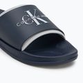 Pánske žabky Calvin Klein YM0YM00361 Slide Rubber Neoprene Monologo navy/oyster mushroom 7