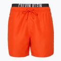 Pánske plavecké šortky Calvin Klein KM0KM01093 Intense Power Medium Double WB flamingo chili