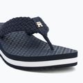 Dámske žabky Tommy Hilfiger Crochet Mid Beach Sandal space blue 7