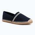 Dámske espadrilky Tommy Hilfiger Fringe Canvas Closed space blue