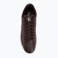 Dámske topánky Calvin Klein YW0YW01781 3 Cupsole Laceup PU MG burgundy/bright white 5