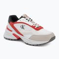 Pánske topánky  Calvin Klein YM0YM01379 Hike Runner Mesh MIX bright white/grey/flame scarlet