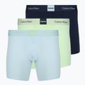 Boxerky Calvin Klein LV00NB4477 Brief 3 páry patina green/shoreline/airidescenty blue