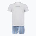 Pánske pyžamo Calvin Klein LV00NM2903 classic white top/vertical boardway