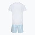 Pánske pyžamo Calvin Klein LV00NM2903 classic white top/aurora stripe 2