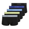 Pánske boxerky Calvin Klein LV00NB4390 Low Rise Trunk 5 páry black wb/blue descent wb/green bi/kahki