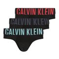 Pánske slipy Calvin Klein 000NB3610A Hip Brief 3 pairs black w/ombre blue logo/black w/c