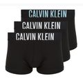 Pánske boxerky Calvin Klein 000NB3608A Trunk 3 pairs black with harbor mist logo/ black with