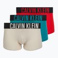 Boxerky Calvin Klein 000NB3609A Boxer Brief 3 pairs oatmeal/aged redwood/bright turquoise