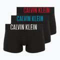 Boxerky Calvin Klein 000NB3609A Boxer Brief 3 pairs black w/oatmeal logo/black w/age