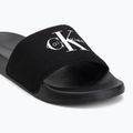Dámske šľapky Calvin Klein YW0YW01967 Monogram Logo 0GM black/bright white 7