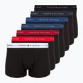 Boxerky Tommy Hilfiger Trunk WB 7 pairs blk/mid red/aegean sea/dsrt sky/blu jeans/f r/wht