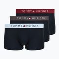 Pánske boxerky Tommy Hilfiger Trunk WB 3 pairs dark ash/brzy blue/rouge