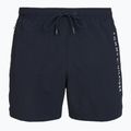 Pánske plavecké šortky Tommy Hilfiger Medium Drawstring Zip Pocket desert sky