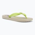 Dámske žabky Tommy Jeans Logo Summer white clay/lime essence