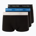 Boxerky Calvin Klein 0000U2664G Low Rise Trunk 3 pairs black/classic blue/black