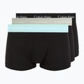 Pánske boxerky Calvin Klein 0000U2664G Low Rise Trunk 3 pairs black in plume wb/ black in misty sag