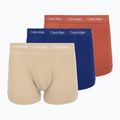 Pánske boxerky Calvin Klein 0000U2662G Trunk 3 páry sodalite blue/redwood/white peppe