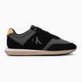 Pánske topánky Calvin Klein HM0HM02212 Retro Runner Bans Leather Suede black/iron gate/amber gold 2