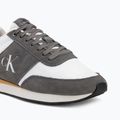 Pánske topánky Calvin Klein HM0HM02212 Retro Runner Bans Leather Suede granite gray/white/rhubarb 7