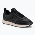 Dámske topánky Calvin Klein HW0HW03118 Retro Runner Sock PANL Leather Neo black/crystal grey