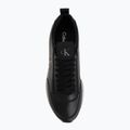 Dámske topánky Calvin Klein HW0HW03118 Retro Runner Sock PANL Leather Neo black/crystal grey 5