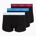 Pánske boxerky Calvin Klein LV00NB4286 Relaxed Fit Trunk black bodies w/ poseidon blue/plein