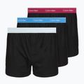 Pánske boxerky Calvin Klein LV00NB4267 Boxer Slim black bodies w/ poseidon blue/plein
