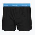 Pánske boxerky Calvin Klein LV00NB4267 Boxer Slim black bodies w/ poseidon blue/plein 3