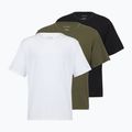 Pánske tričko Calvin Klein LV00NB4185 Crew Neck black w/ white emb/white w/ black e