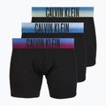 Pánske boxerky Calvin Klein LV00NB4622 Boxer Brief blck bodies w/ plein air psdn blue/
