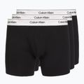 Pánske boxerky Calvin Klein LV00NB4731 Boxer Brief black w/ silver haze wbs
