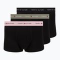 Pánske boxerky Tommy Hilfiger Trunk WB 3 pack utility sage/black/bonita pink