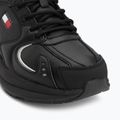 Pánske topánky Tommy Jeans Runn Leather triple black 7