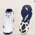 Pánska volejbalová obuv Mizuno Wave Voltage Mid white / blue ribbon / mp gold 10