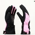 Detské lyžiarske rukavice ZIENER Laval AS AW vblack fuchsia pink 3