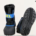 Sorel Snow Commander juniorské snehové topánky black/super blue 15