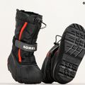 Detské snehové topánky Sorel Flurry Dtv black/bright red 15