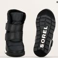 Sorel Whitney II Strap WP juniorské snehové topánky black/sea salt 16