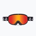 Lyžiarske okuliare Volcom Footprints matte black stone/red chrome/yellow 2