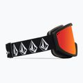 Lyžiarske okuliare Volcom Footprints matte black stone/red chrome/yellow 4