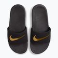 Detské šľapky Nike Kawa black/metallic gold 5