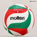 Volejbalová lopta Molten V5M1500-5 biela/zelená/červená veľkosť 5 5