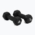 adidas činky 2x1 kg čierne ADWT-10001