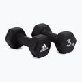 adidas činky 2x3 Kg čierne ADWT-10003
