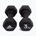 adidas činky 2x3 Kg čierne ADWT-10003 3