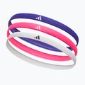 Čelenky adidas Hairbands 3 pack lucid blue/lucid pink/white 2