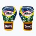 Boxerské rukavice Twins Special FBGVL3-44 Brasil yellow/red/blue