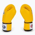 Boxerské rukavice Fairtex Universal "Tight-Fit" Design yellow 4