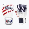 Boxerské rukavice Fairtex Universal "Tight-Fit" Design USA white